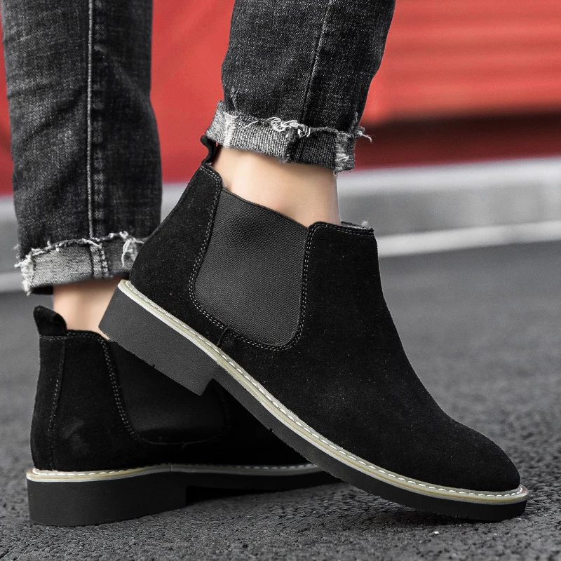 Повседневные мужские кроссовки модная мужская обувь кожаные черные Лоферы для