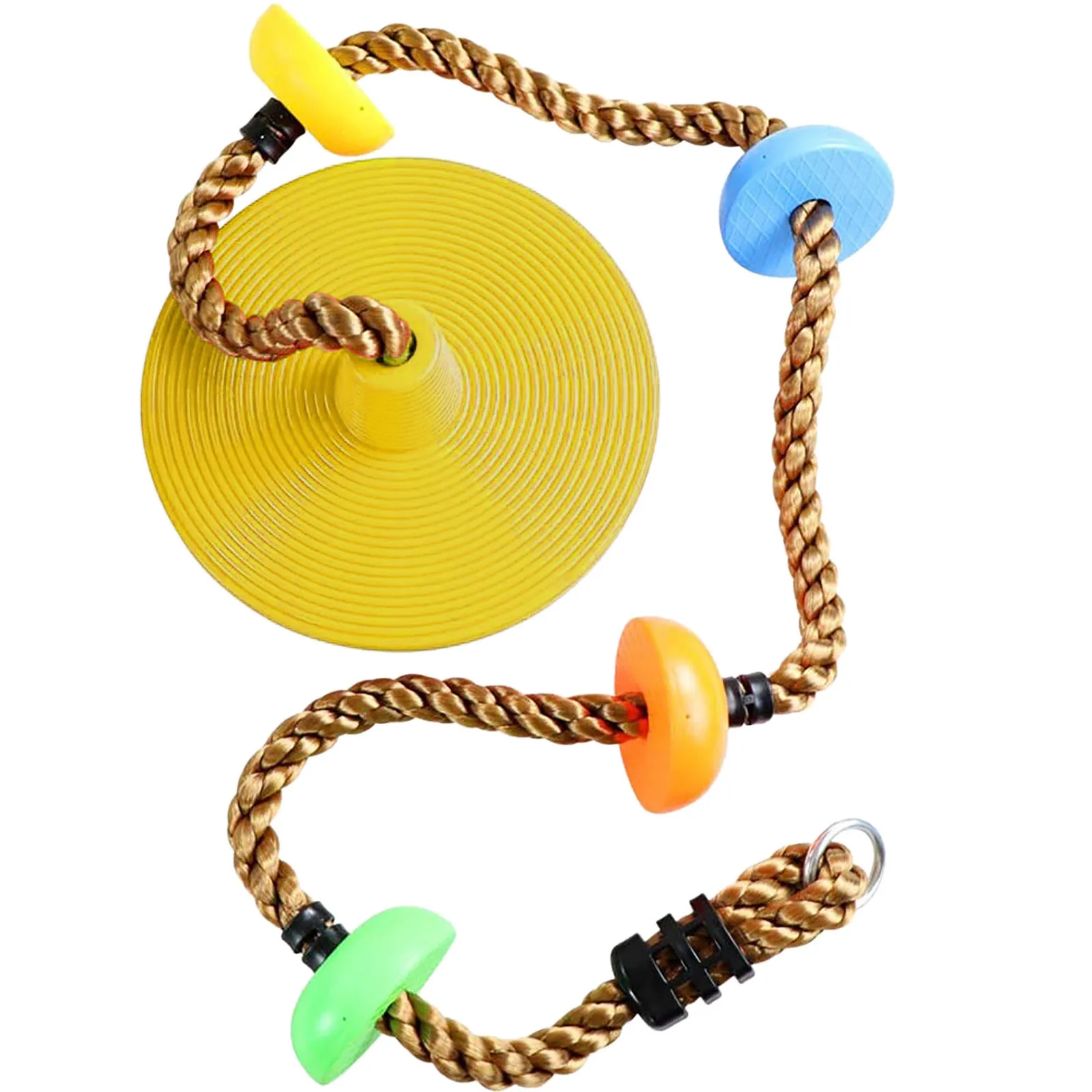 

Kids Tree Swing Climbing Rope With 12 Inch Platforms Disc Tree Swing Seat Outdoor Indoor Swings And Swing Set Accessories