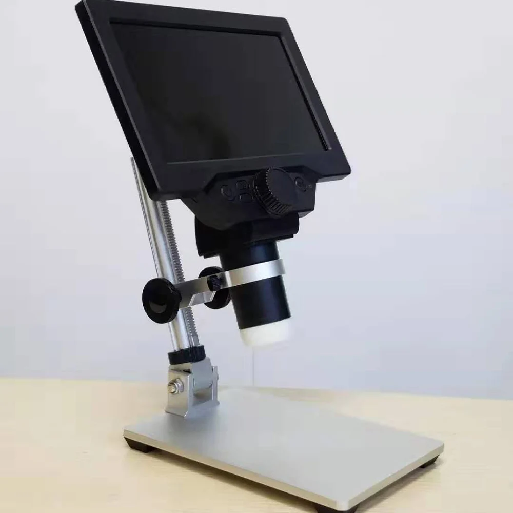 Mustool G1200 Цифровые микроскопы 12MP 7 дюймовым HD монитором под управлением ЖК-дисплей Дисплей 1-1200X непрерывного усиления вращающийся Лупа