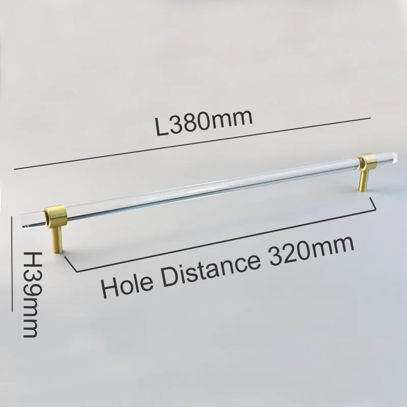 

Ручки для шкафов IHOMCASA золотые акриловые
