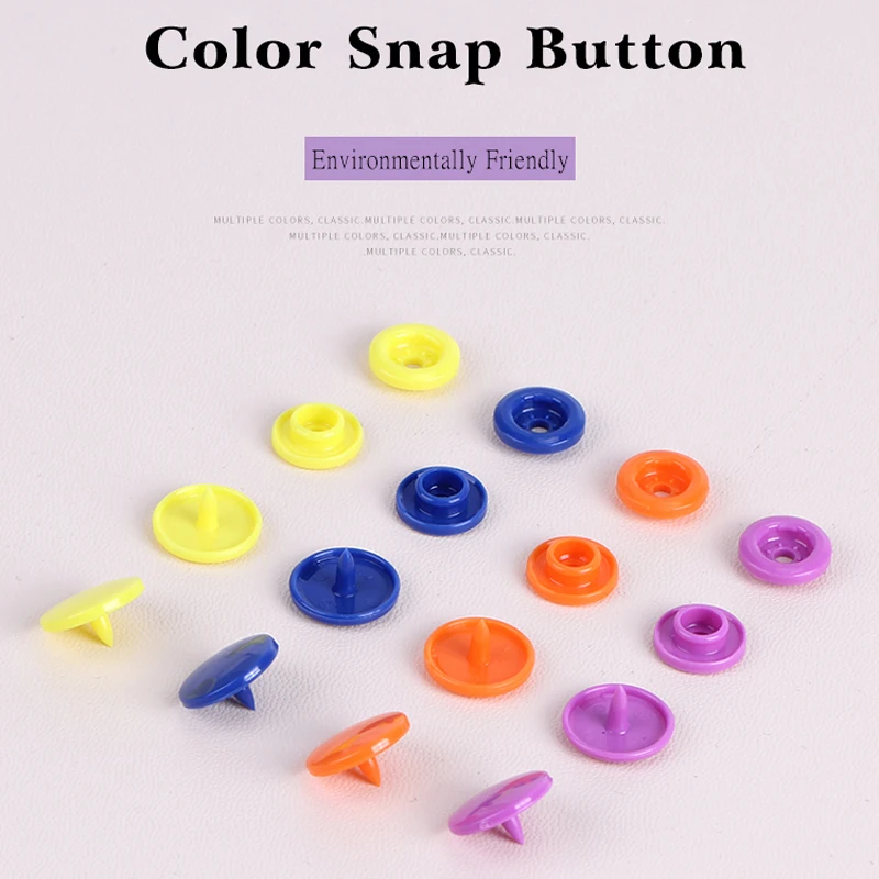 KAM T5 пластиковые защелки на кнопках 100 наборов мешков темная пряжка кнопки