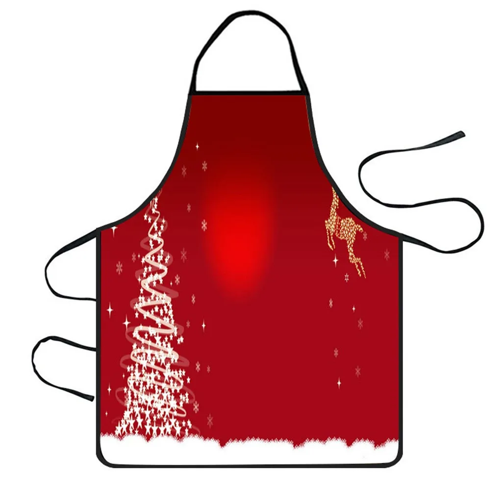 Рождественские украшения полиэфирные нагрудники водонепроницаемый фартук для