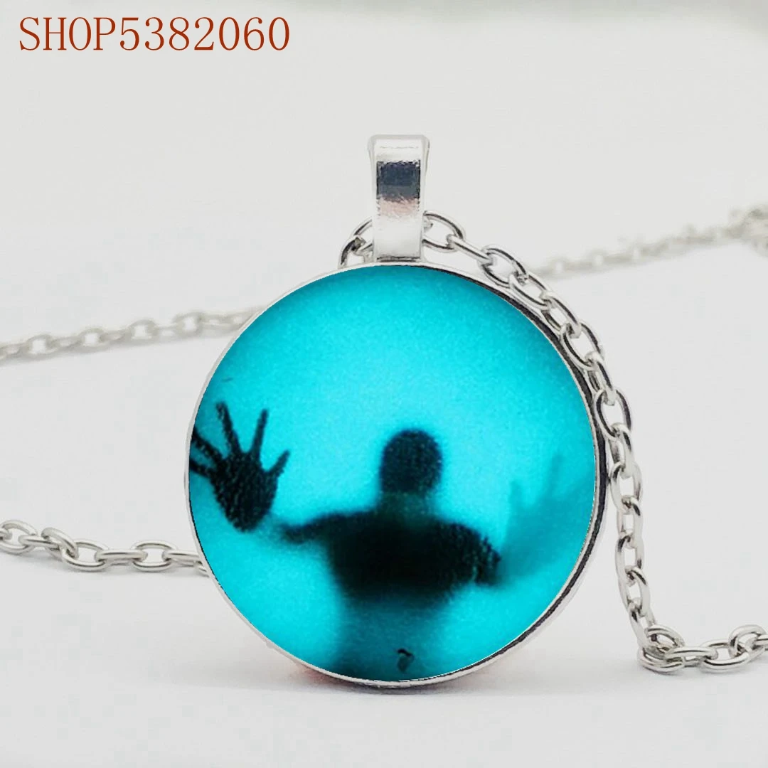 Ожерелье с кулоном ходячие мертвецы модная стеклянная цепочка в американском