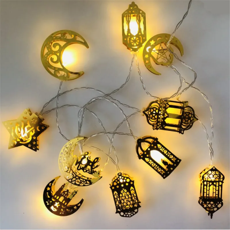 

1,5 м Eid Mubarak светодиодная гирсветильник EID Al Adha украшения для Рамадана исламский мусульманский декор для вечеринки для дома Рамадан украшени...