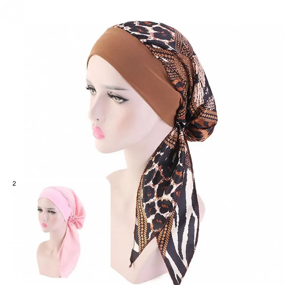 

Turban Cap Fashion Traditional Tassel Lacing Up Women Headscarf Cap Headdress Headscarf Cap Sleep Hat