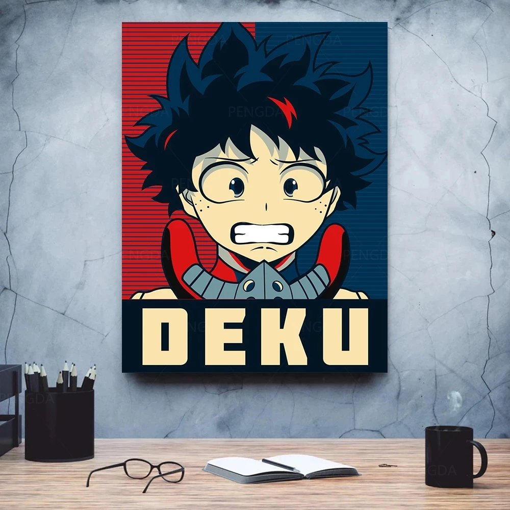 

Canvas Hd Prints Poster Deku Anime Japan My Hero Academy Painting Wall Art Home Decor Pictures Modular Modern Living Room Frame