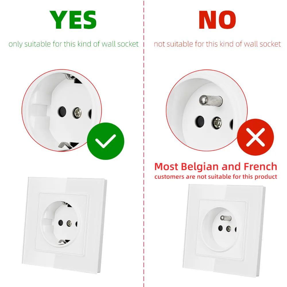 SMATRUL умная Беспроводная розетка питания Электрическая в стену Дистанционное