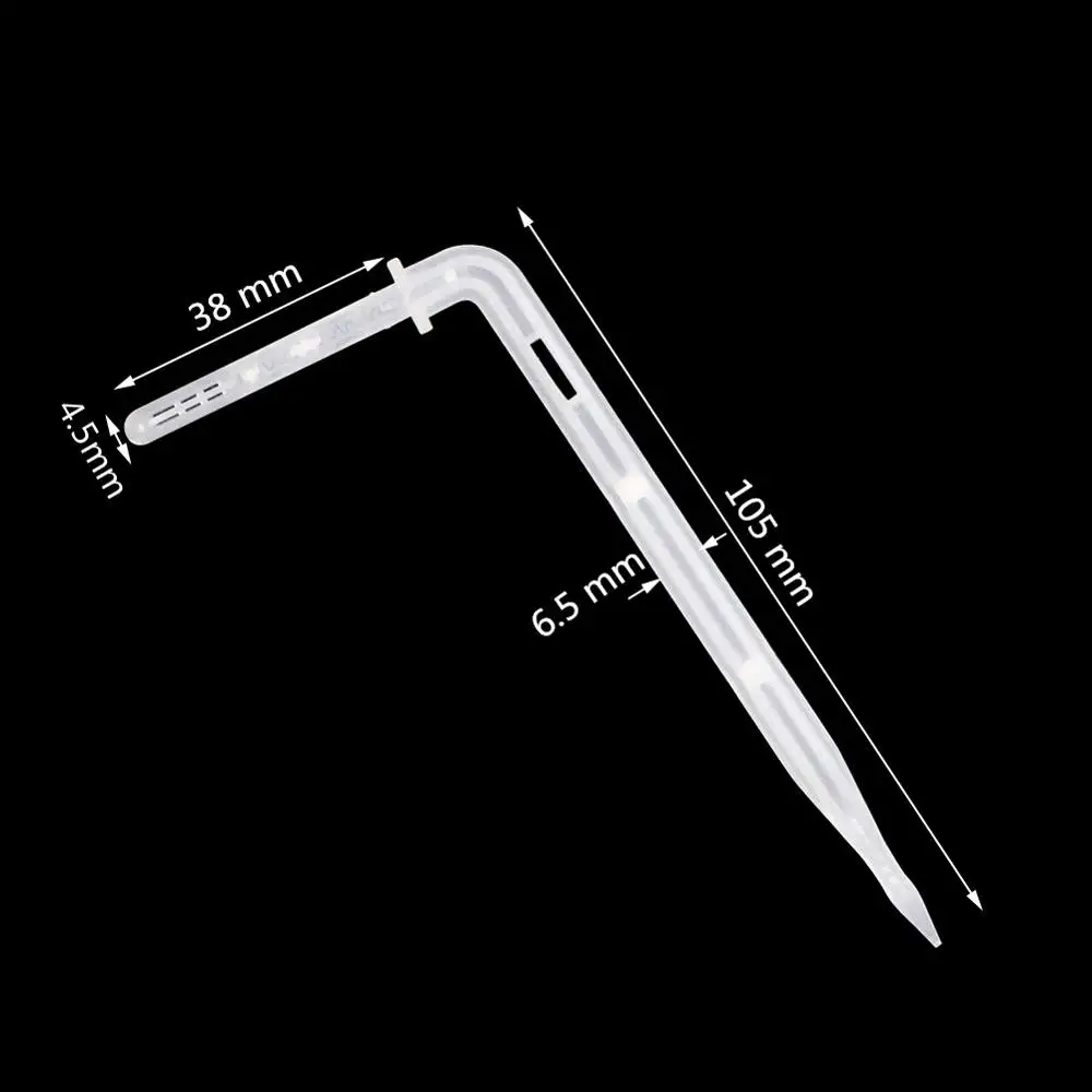 Белая дрип карта брикет 4/7 мм шланг с интерфейсом для садового микро орошения