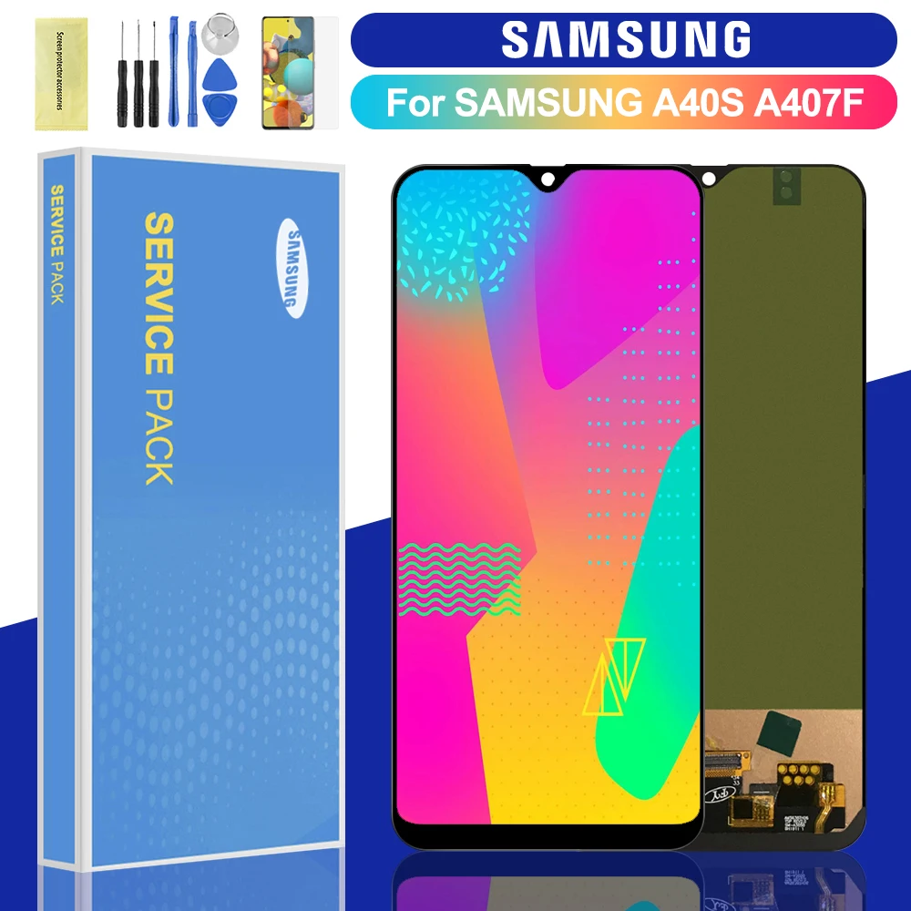 Дисплей для Samsung Galaxy A40s A407 ЖК-дисплей сенсорный экран дигитайзер в сборе Замена