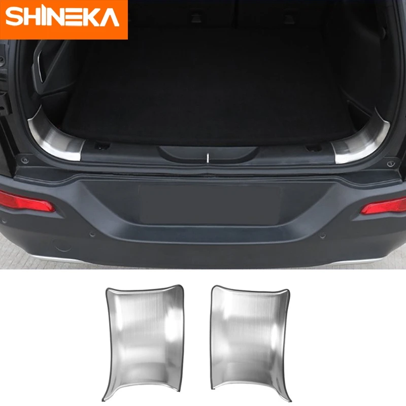 SHINEKA защитная пластина для заднего багажника автомобиля из нержавеющей стали