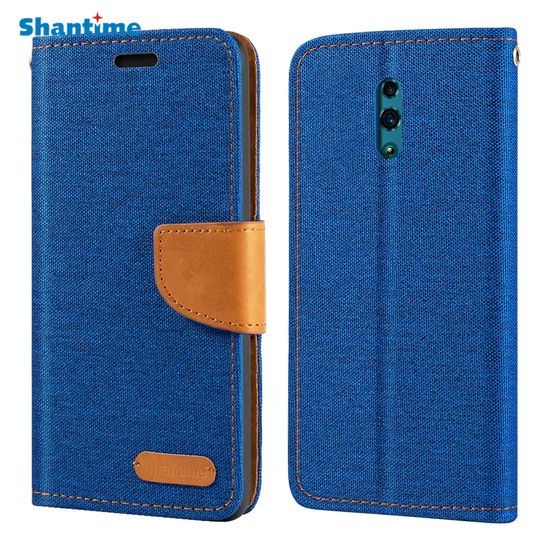 

Oxford Leather Wallet Case For OPPO Reno With Soft TPU Back Cover Magnet Flip Case For OPPO Reno