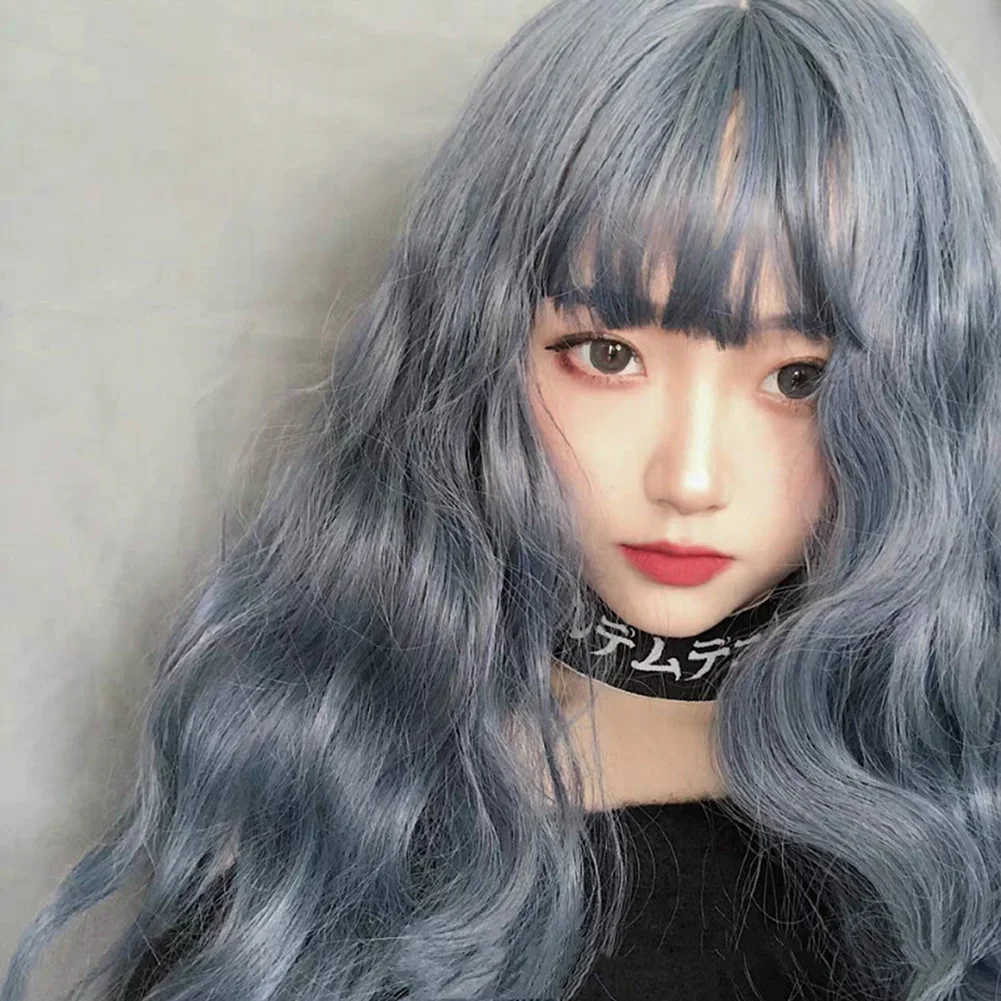 

26.7" Long Curly Hair Wig for Women with Wig Cap Natural Look Synthetic Hair for Cosplay Costume