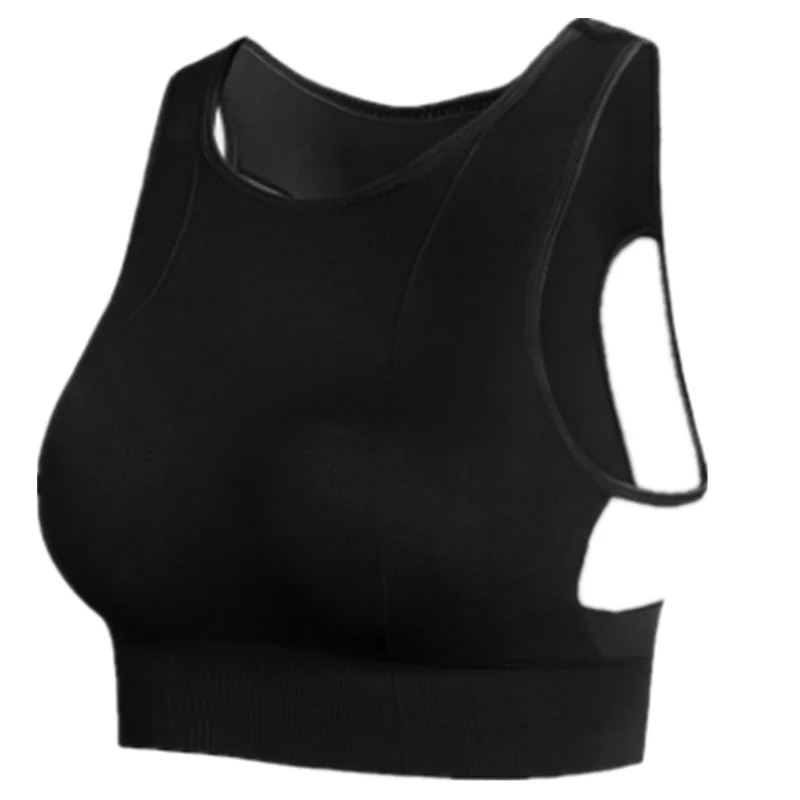

Women Breathable Mesh Shockproof Underwear Padded Ladies Athletic Gym Running Seamless Fitness Yoga Pilate Vest Sports Bra Tops