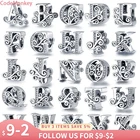 CodeMonkey, 100%, настоящая 925 пробы, серебряная буква, алфавит, A-Z, шарм, название, бисер, подходит для оригинального браслета, подвеска, ювелирное изделие CMC030