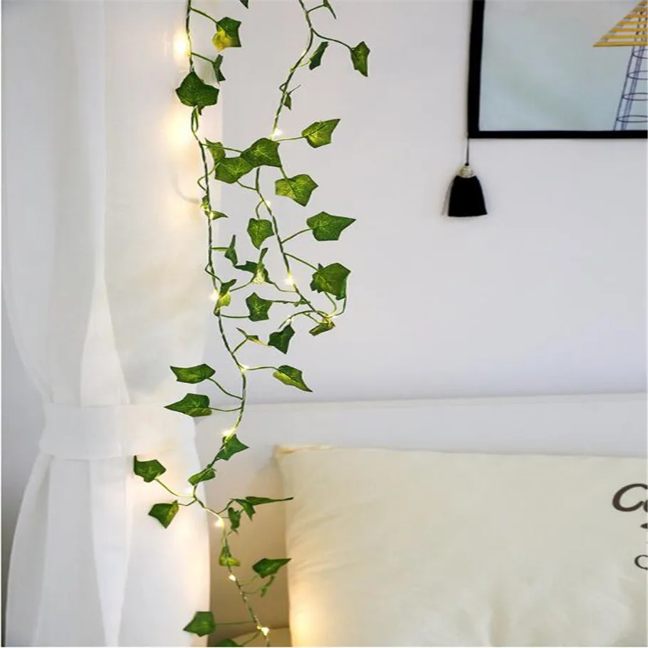 2 м Кленовые листочки Фея светодиодные гирлянды сказочные огни Гирлянда