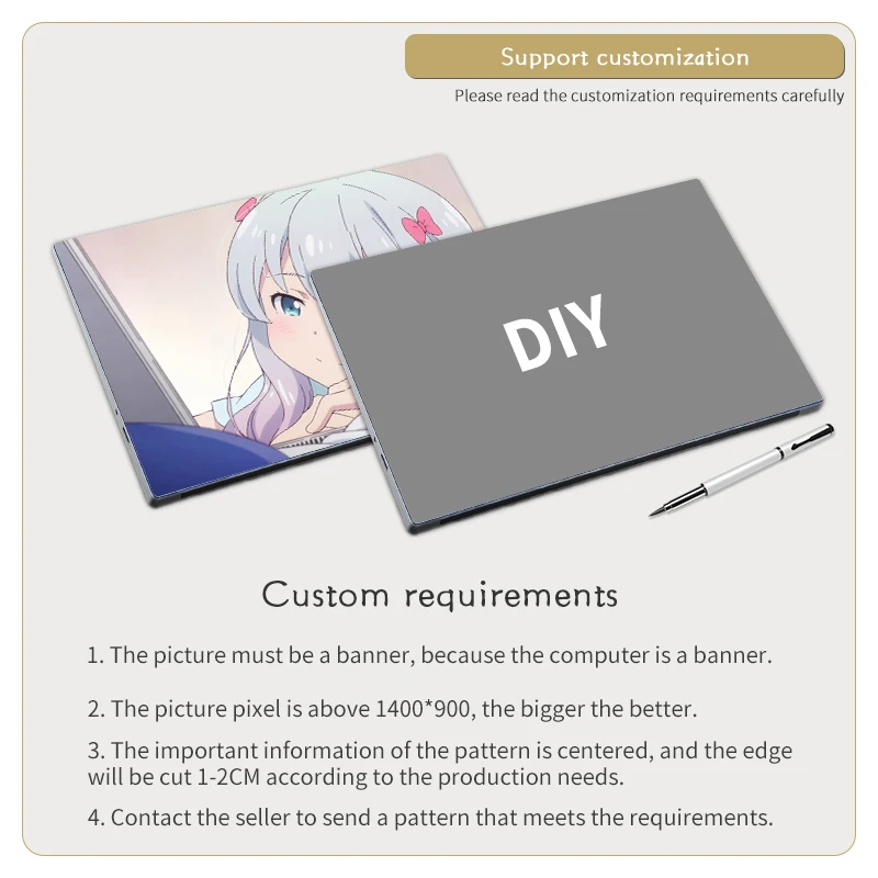 Виниловая наклейка для ноутбука чехол из ПВХ подходит Macbook/HP/Lenovo/Acer/Dell 11/13/14/15/17