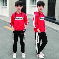 new fashion spring summer childrens clothes suit baby boys sweatshirts pants 2pcsset teenage top sport costume for kids stre