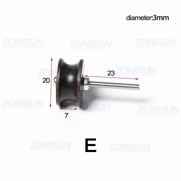 Size E ZONESUN PJ-MT1 инструмент для полировки кожи Полировочная машина для полировки кожи черное дерево полировка кромок с кожаным наконечником полировщик боковой границы - Цвет: Size E