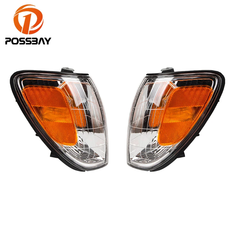 

POSSBAY Car Lampshade Front Side Turn Signal Lights Indicator Corner Light For Lexus LX470 1998-2007 Without Bulbs No Light Bulb