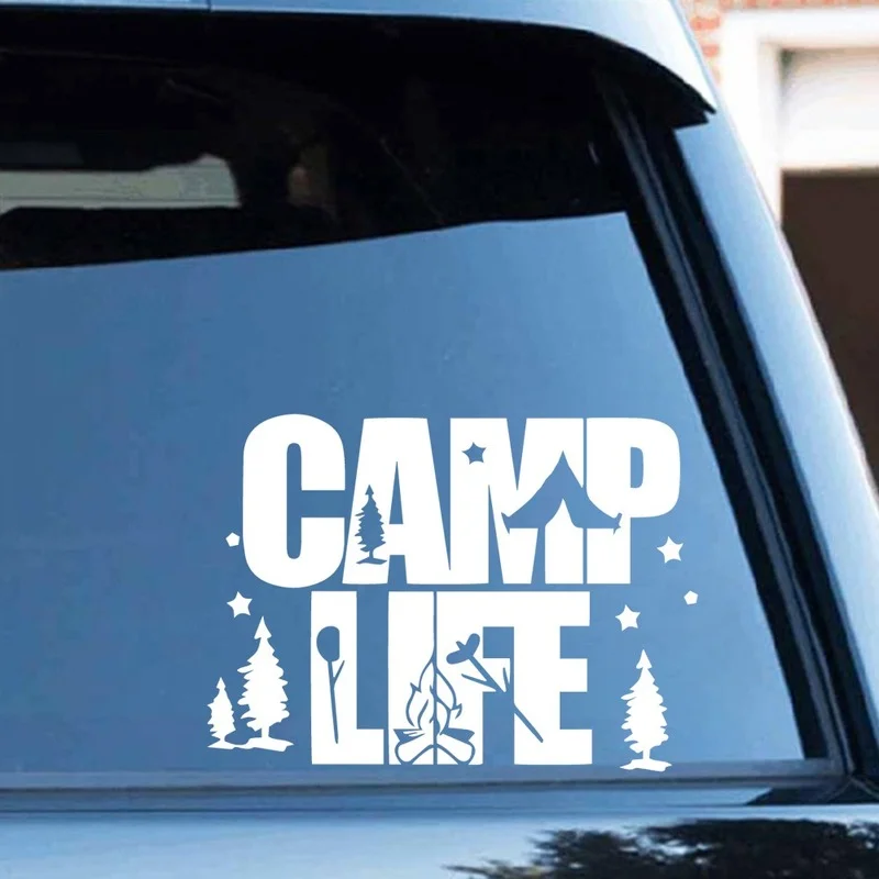 

Creative Camp Life Car Stickers Vinyl Decal Decorate Sticker Funny Car Styling Accessories Waterproof Fashion