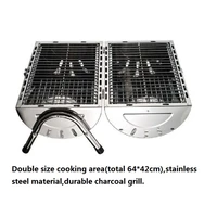 durable charcoal grill stainless steel outdoor using bbq
