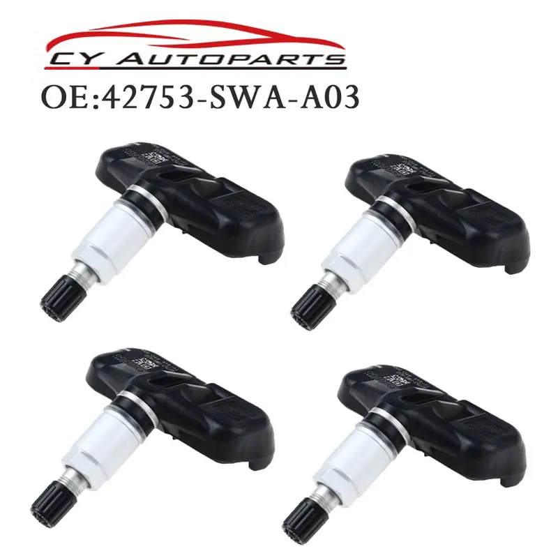 4 шт. Новый TPMS Датчик давления в шинах для 07 12 Honda CR V Accord 42753 SWA A03 42753SWAA03 PMV 108M|Датчик
