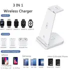 Беспроводное зарядное устройство 3 в 1 Qi 15 Вт док-станция для быстрой зарядки для Apple Watch IWatch 5 4 3 2 1 AirPods Pro IPhone 11 XS XR X 8