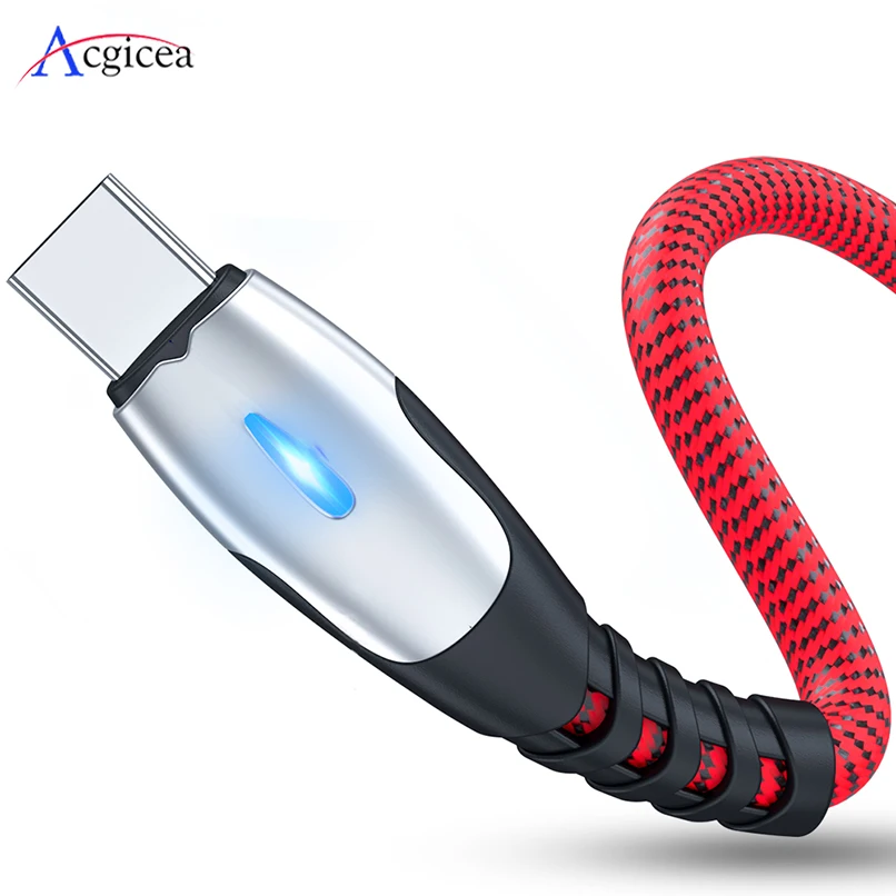 USB Type C кабель для Samsung S20 Plus Xiaomi Redmi Note 7 10 Huawei P20 P30 USBC TypeC Charger 5A Сверхбыстрая