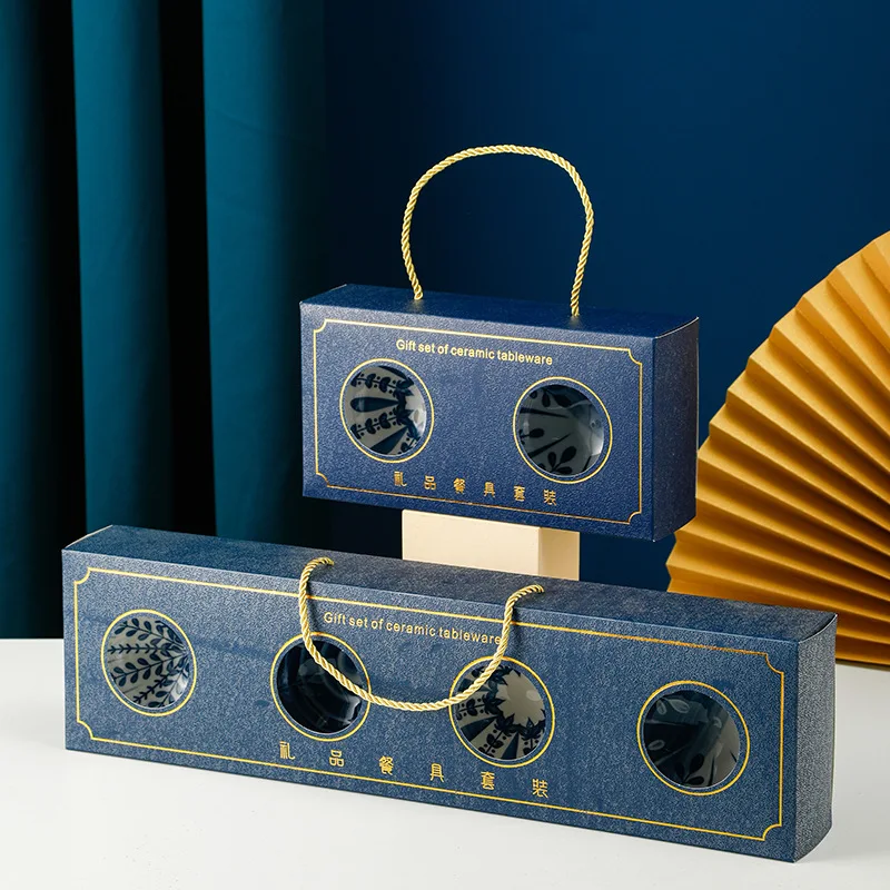 Керамическая чаша в виде клевера набор японской посуды Подарочная для