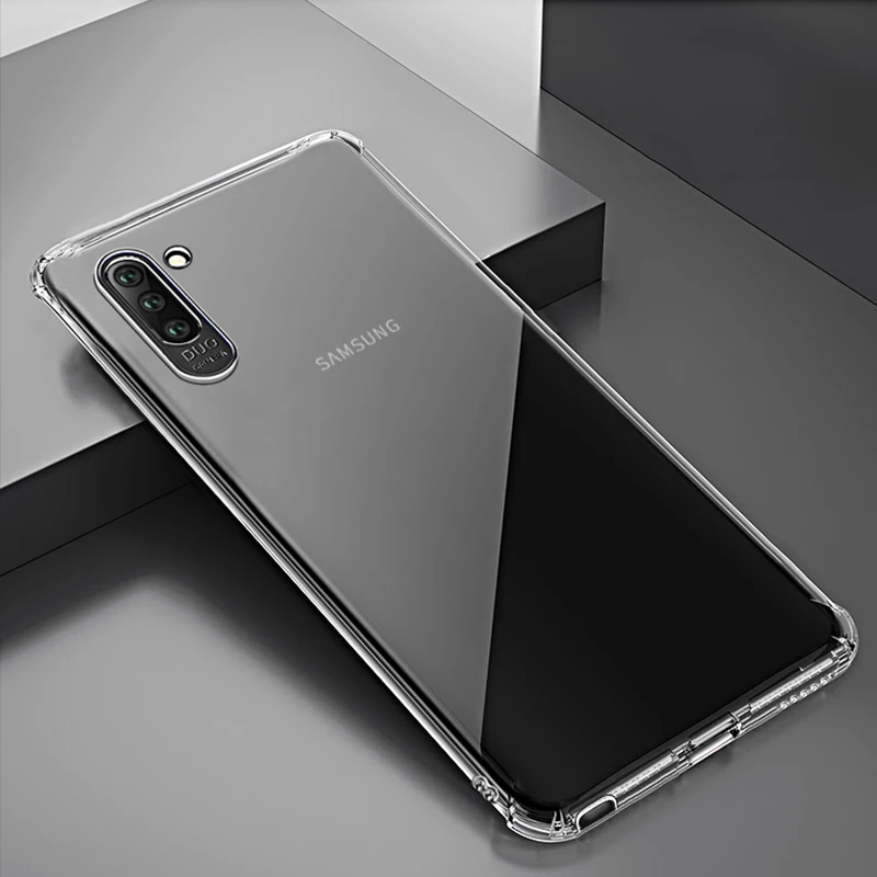 Гибкая прозрачная задняя крышка из ТПУ для samsung Galaxy Note 10 Pro 8 9 S8 S9 S10 Plus S10e лучшая