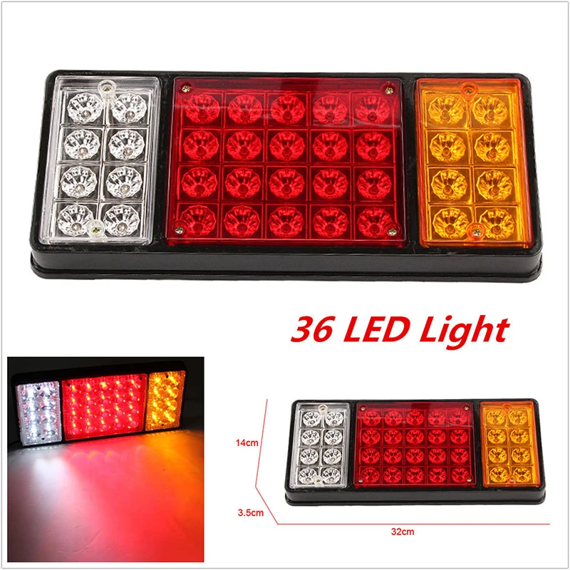 

Rectangle Tail Light Removable For Caravan Car Trailer Rear Waterproof