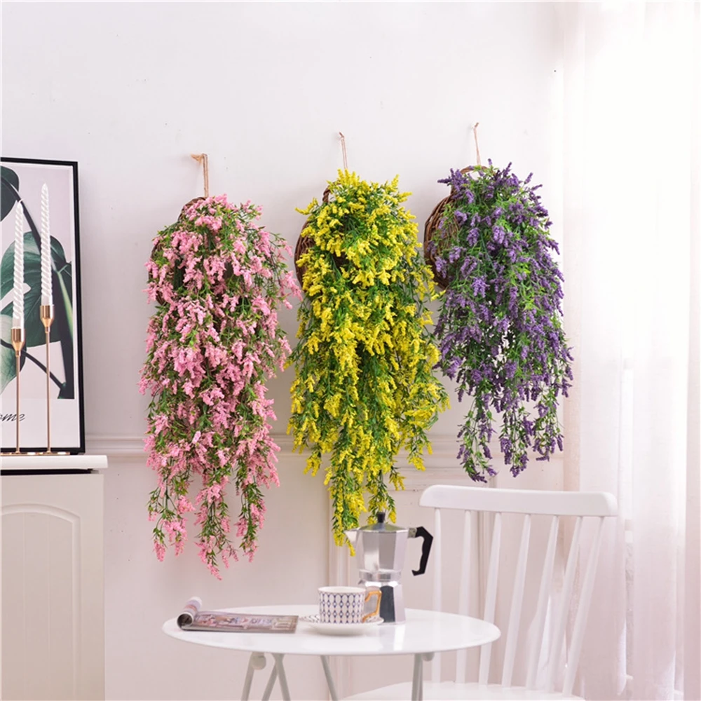75cm Artificial Fake Flower Vine Hanging Garland Plant Home Garden Decor Wedding Flowers Creeper Ivy Wreath | Дом и сад