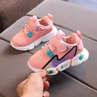 Детские Нескользящие кроссовки, повседневная обувь для маленьких мальчиков и девочек, брендовые модные рандомные сникерсы