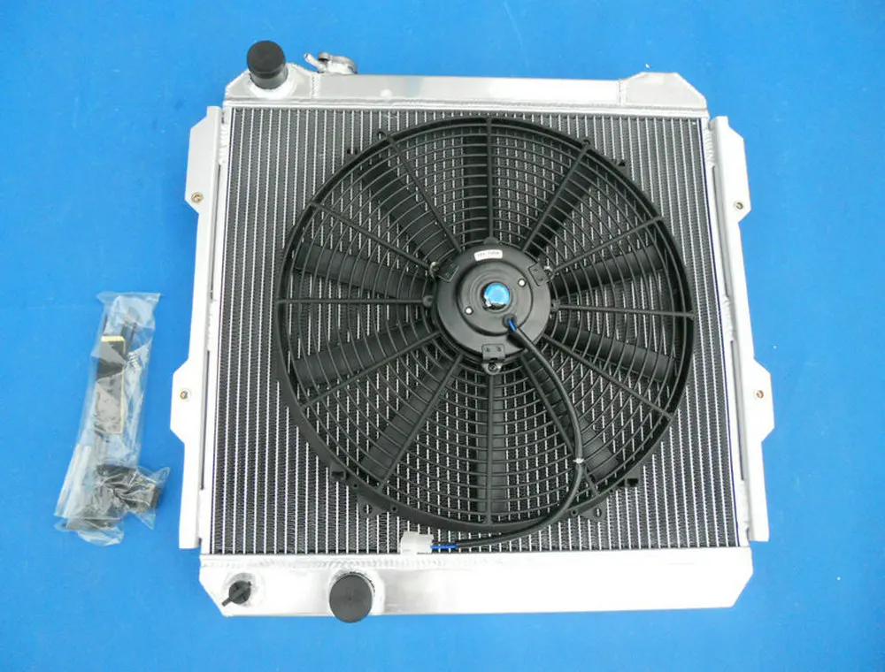 Горячая Распродажа алюминиевый радиатор кожух и вентилятор для TOYOTA HILUX LN50 LN60 LN61