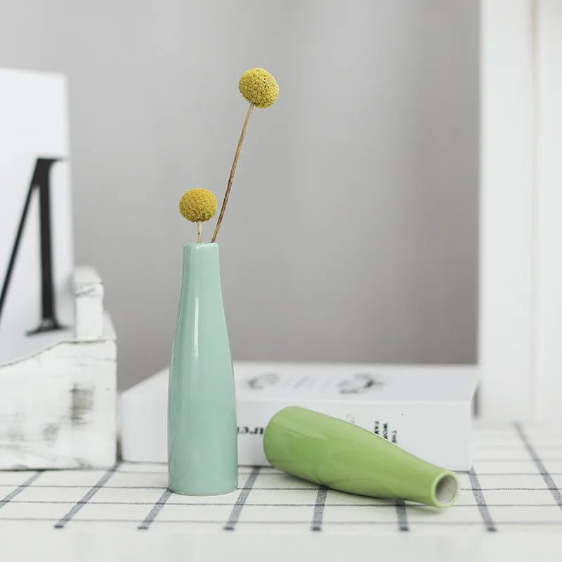 Керамическая ваза для цветов 4 цвета украшение домашнего стола цветочного горшка