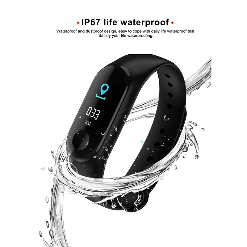 M3 Smartband фитнес-трекер умный браслет кровяное давление монитор сердечного ритма водонепроницаемый смарт-браслет PRO браслет умный браслет