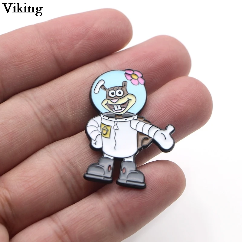 

1Pcs Cartoon Badges Cute Pins Alloy Metal Brooches Animal Lapel Pin For Kids Women Men Enamel Brooches For Backpacks Hat G0380