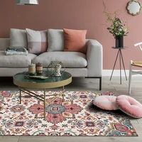 modern abstract art fantasy pink gold purple bedroom living room bedside carpet door mat outdoor yoga non slip mat
