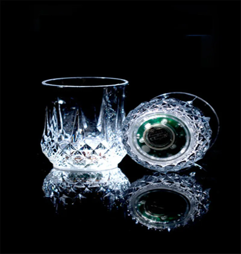 Разноцветные СВЕТОДИОДНЫЕ Светящиеся стаканы 2 шт./лот 200 мл кружки с подсветкой