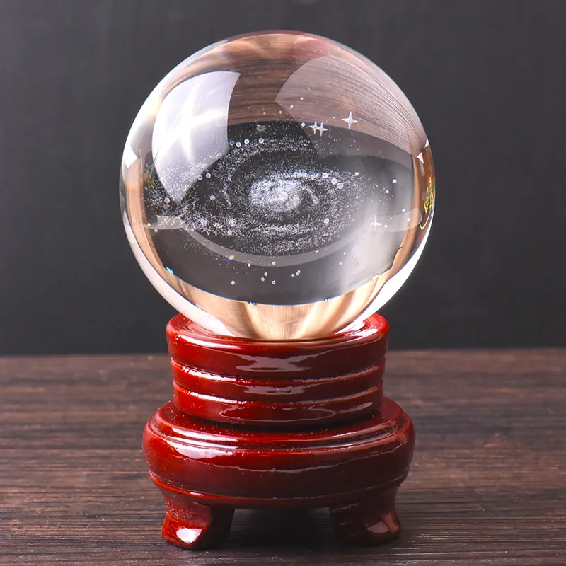 Астрономический 3D шарик с солнечной системой Планетарная модель кристаллами