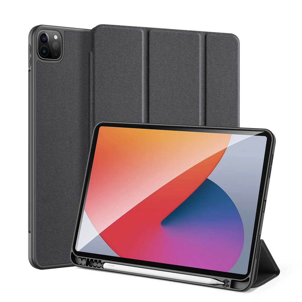 

Чехол для Apple iPad Pro 2021, 11 дюймов, чехол из ТПУ, модный кожаный умный чехол-накладка с подставкой для стилуса, Складной Тип