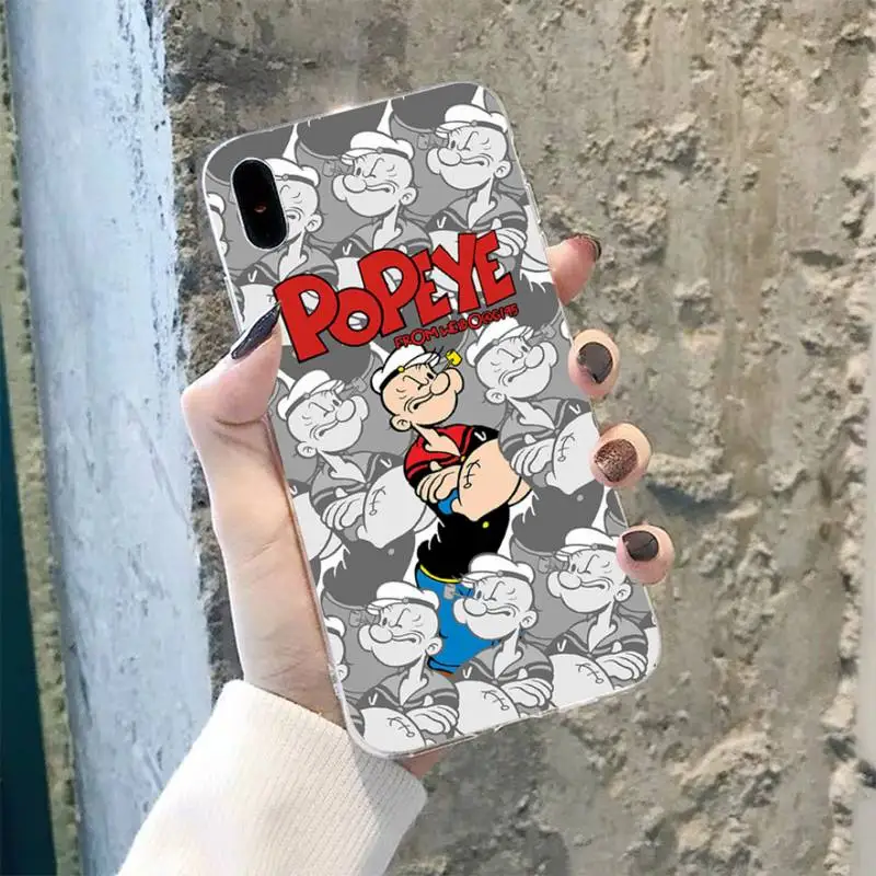 TOPLBPCS Модный классический американский чехол для телефона в стиле аниме Popeye с