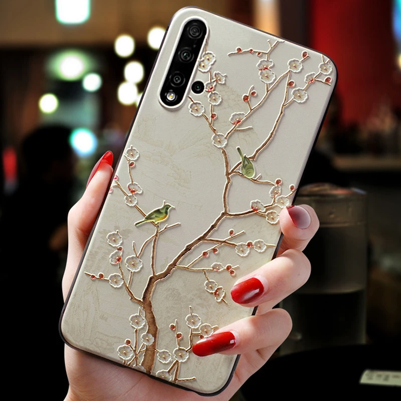 Для Oneplus 7T чехол 3D цветок тиснение силиконовый для телефона s Nord CE 5G / N10 N100 7 Pro 6 6T 5T |