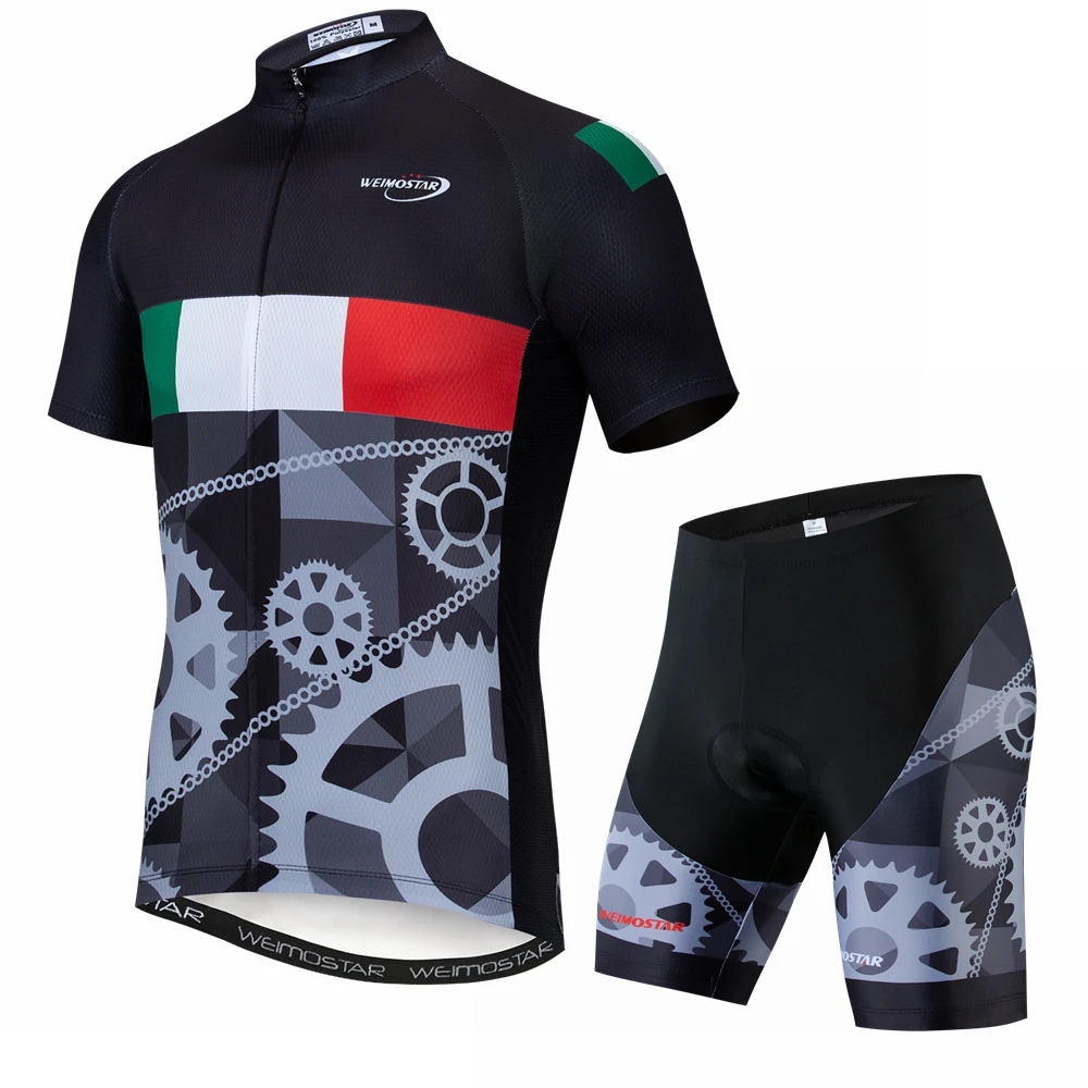

Italy New Team Cycling Jersey Mens Short Sets Bike Clothing Tops Quick Dry Roupa Ciclismo Bicycle Clothes Outdoor Sportwear