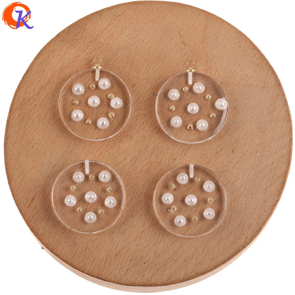 

Cordial Design 25*25MM 50Pcs Jewelry Accessories/Imitation Pearl In Beads/Hand Made/Earring Findings/DIY Making/Resin Bead