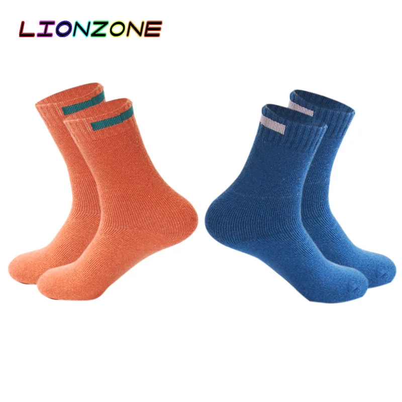 LIONZONE 2 пар/лот мериносовой шерсти мужские однотонные короткие носки Tmall Лидер
