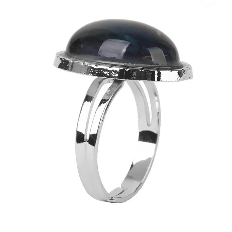 

Crystal Jewelry Changing Color Mood Ring Temperature Emotion Feeling Adjustable Size Gifts event party Supplies