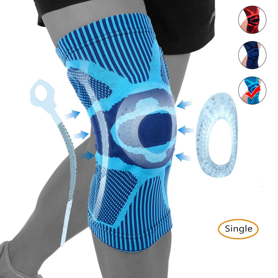 

Баскетбольная поддержка Getinfit, 1 шт., с медицинской компрессионной втулкой, с подушечкой для надколенника, гелевое кольцо для облегчения боли