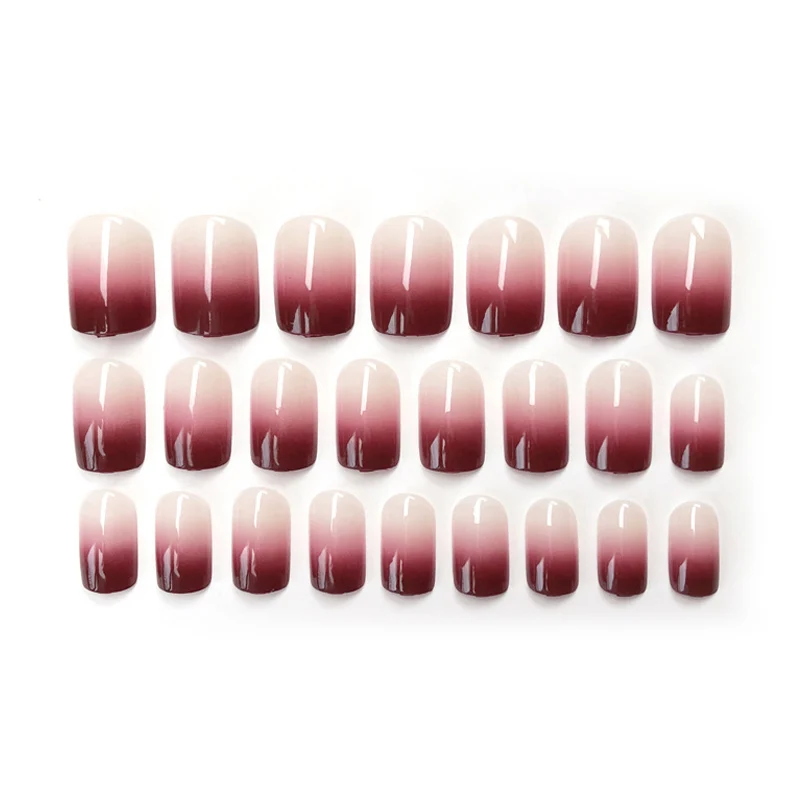 

24 Piece Boxed Gradient Long Fake Nails Finished Nail Patch M88