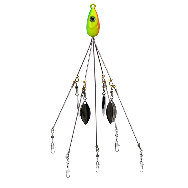 Bassdash Alabama Rig приманки, 21,5 см, 18 г, рыболовный крючок, аксессуары для групповых атак, джиг-голова, крючком Мягкая приманка, рыба, набор из 11 штук